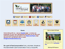 Tablet Screenshot of manchesterlandtrust.org